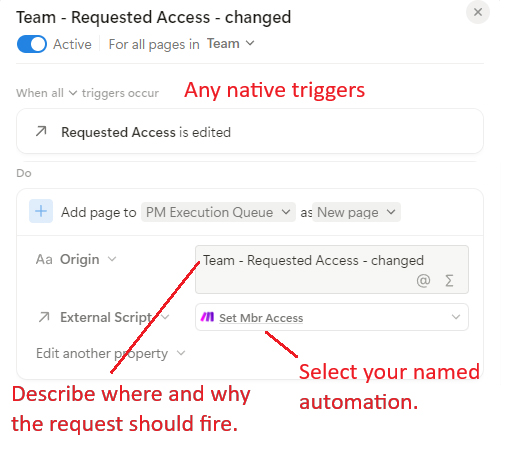 Automation Requests